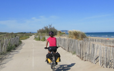 les plages de la Méditerranée à vélo